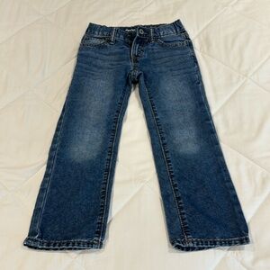 Boys Old Navy straight jeans with adjustable waist size 5t.